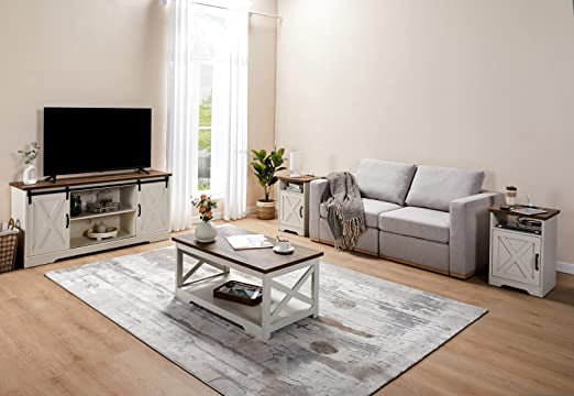 farmhouse coffee tables and end tables
