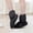 F-178Black, variant on ZHOGXU Children Kids Girls Ballet Sneakers Non Slip Soft Soled Solid Color Warm Fashion Comfortable Dance Shoes For Practice Indoor Outdoor Daily Wear,Black,12-13 Years