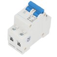 thumbnail image 3 of Disyuntor 2P, Retardante De Llama 400 V Capacidad De Ruptura 6000 A Clips De Bloqueo Biestables Disyuntor Protector De Montaje En Riel DIN Pa66 Para Edificios De Oficinas, 3 of 7