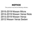 thumbnail image 2 of TOR Front Suspension Control Arm and Ball Joint Assembly Stabilizer Bar Link Kit for Car Nissan Micra Versa Note - Left Right Side (Driver Passenger) KTR-100149, 2 of 2