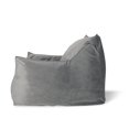 thumbnail image 5 of Bean Bag Chair with Arm Rest, Velvet Lazy Sofa for Living Room, Bedroom, Nursery, Studio & Lounge Room, Grey, 5 of 5