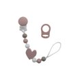 thumbnail image 3 of Tiny Teethers Statement Strand Pacifier Clip for infants – Heart – Style and Comfort Combined, 3 of 4