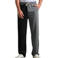 thumbnail image 2 of Inleife Mens Pants Clearance, Mens Casual Fashion Contrasting Colors Pants Drawstring Elastic Waist Pants, 2 of 6