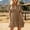 Brown plus size ruffle dress a1, variant on Uscallm Women Plus Size V Neck Short Sleeve Ruffle Flowy Casual Travel Mini Dresses with Elastic Waist, White 2XL