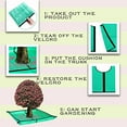 thumbnail image 2 of Landscape Pruning Tarp, 78.7“X78.7” Landscape Tarp for Trimming with 12 inch Hole, Pruning Trees Waterproof Tarp, with Corner Buckles, can Stand Up Fasten Around Trees and Shrubs, 2 of 7