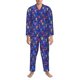 thumbnail image 3 of Fotbe Ice Hockey Players With Puck Pijama de Hombre con Estampado de Manga Larga, Conjunto de 2 Piezas, Ropa de Dormir Suave y Cómoda con Bolsillos-Small, 3 of 7