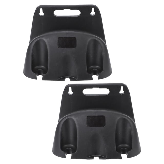 GOOHOCHY 2Ud Soporte Para Manguera De Jardín Negro Con Material PP Resistente Para Montaje En Pared