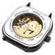 thumbnail image 3 of Novela reloj cuadrado reloj mecánico automático para hombres esfera hueca puntero luminoso, 3 of 3