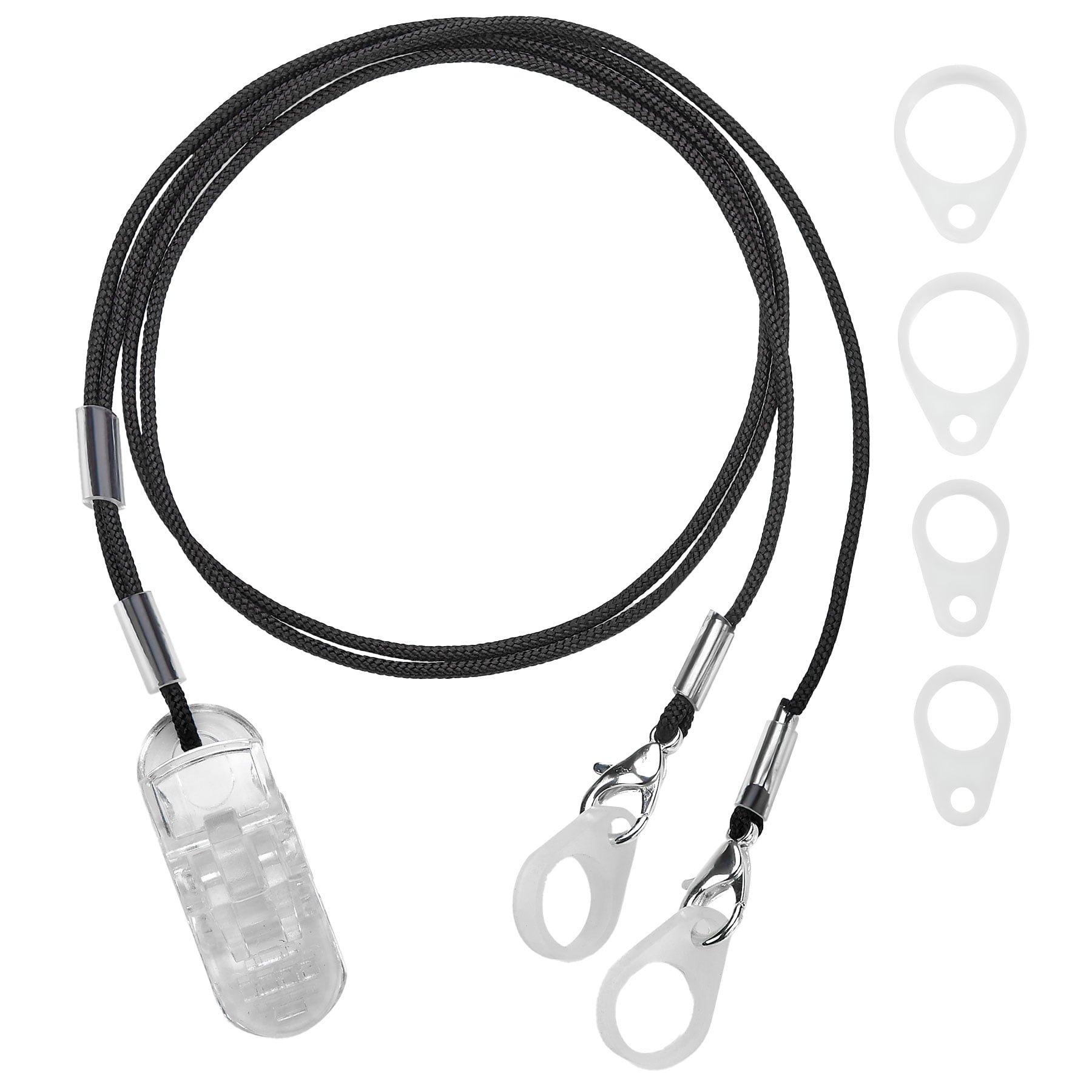 MEDca Hearing Clip - Protective Holder with Anti Lost Lanyard Cord - Rope with Loops and Clip for Behind The Ear
