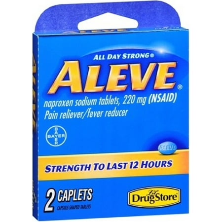 UPC 366715970220 product image for Aleve Lil Drug Store Pain Reliever/ Fever Reducer Caplets 2 ea | upcitemdb.com