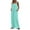 Mint Green, variant on Kmdttou Clearance Under 5$! Women's Printed Jumpsuit Casual Button Pocket Sleeveless Wide Leg Trousers on Clearance!
