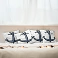 thumbnail image 7 of Ambesonne Ocean Throw Pillow Cover 4 Pack, Nautical Anchor Safety, 18", Grey White, 7 of 7