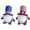 Red 176#, variant on Independence Day Faceless Doll with Hat Figurine Gnome Desktop Decoration, Red White Blue Patriotic Home Decor