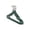 Green, variant on Heavy Duty Clothes Hanger Set, Non Slip Hangers with Steel Core for Shirts, Coats, Jackets, Trousers and Dresses, Space Saving Wardrobe Organization and Storage, 5 Pack