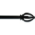 thumbnail image 2 of 36" - 66" Black Lucas Curtain Rod Set, 2 of 3