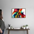 thumbnail image 2 of Great Big Canvas "Flourish III"  by Jonas Gerard Burgundy Black contemporary  Framed Flat Print Wall Artwork, 2 of 5