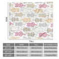 thumbnail image 6 of Sowide Floral Cat Throw Blanket, Warm Blanket Gift for Flower Cat Lovers, Soft Lightweight Flannel White Blanket with Cat Floral Shape, Boho Style Fleece Blanket for Women Girls, Sofa Nap Bed(60"x80"), 6 of 8