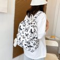 thumbnail image 3 of Mochila Moda Mariposa Estampado Oxford Estudiante Mochilas para Viajes Negro, 3 of 9