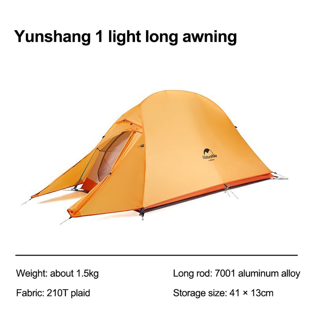 Naturehike 2022 Ultralight Fietsen Tent 20D Siliconen Draagbare Camping Tent 1 Outdoor Rugzak Waterdichte Tent Met Gratis Mat Walmart.com