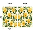 thumbnail image 2 of Acrylic Writing Board Gold12.5*9 Inch Clipboards Transparent Acrylic Material Suitable For Office Classroom Teachers Fashion Bloggers Stationery Enthusiasts Lovely Big Yellow Roses, 2 of 9