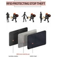 thumbnail image 5 of Nvzi Billetera con bloqueo para 20 tarjetas, tarjetero, billetera con cierre estilo acordeón para hombres y mujeres (marrón), 5 of 5