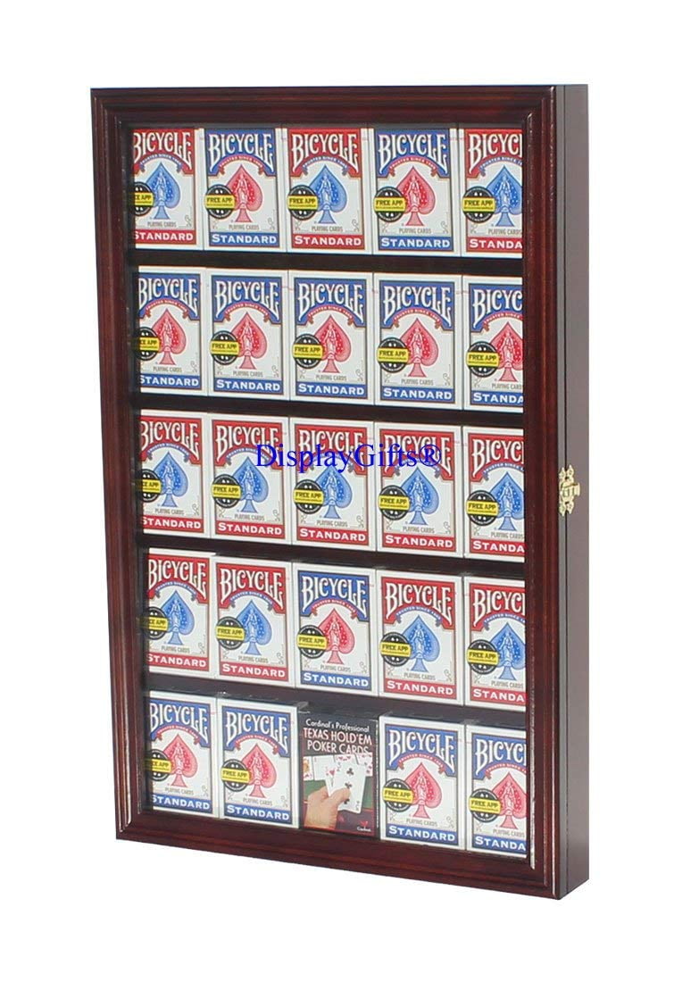 BC02 Poker Decks Details about   Multi-Use Display Shadow Box for Belt Buckles Sports Cards 