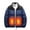 Navy, variant on Hoodie for Men Women Heated Jacket with 3 Heating Levels 6 Heating Zones Lightweight Zip Coat Outdoor Waterproof & Windproof(No Battery) Black,M