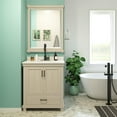 thumbnail image 5 of DHP Sunnybrooke 30 Inch Bathroom Vanity w/ Sink, Rustic White, 5 of 20