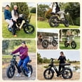 thumbnail image 5 of TST Electric Bike for Women, 20"x4" Fat Tire, E Mountain Bike, 750W Motor 48V/15AH UL2849, Dual Hydraulic Disc Brakes, Full Suspension, 5 of 9