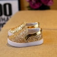 thumbnail image 6 of URMAGIC Toddler Girl's Light Up Sequins Slip On Loafers Baby Glitter Shoes Flashing LED Casual Princess Party Shoes Flat Sneakers (Toddler/Little Kid), 6 of 10