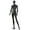 Black, variant on ZENY 70" Full-Body Female Mannequin with Adjustable Metal Base, White, New
