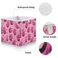 thumbnail image 3 of Foldable Fabric Storage Bin Home Cubes Clothing Organizer Bins Large Collapsible Box Basket for Home Organizer Pink Flames Pattern, 3 of 7