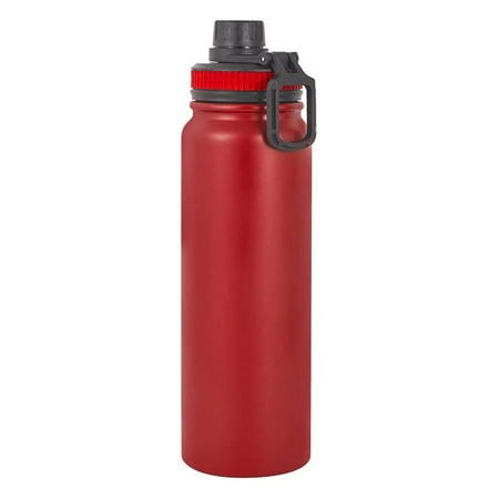

800ml Outdoors Leak-Proof large Capacity Stainless Steel Water Bottle Vacuum Flask Travel Cup Thermal Mug RED