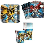 Transformers Birthday Party Supplies Set Plates Napkins Cups Kit for 16 by Designware