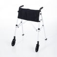 thumbnail image 1 of Andador Stander Wonder Walker Plus, ligero y plegable con ruedas para adultos y personas mayores. Andador plegable EZ Fold-N-Go con ruedas, deslizadores y bolsa. Andador compacto estándar. Blanco inte, 1 of 5