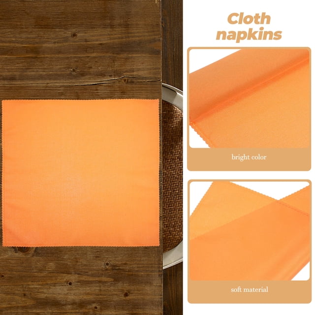 BESTYASH Ensemble de 6 Serviettes en Coton Réutilisables pour les Réunions Décontractées et les Occasions Formelles