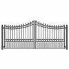 ALEKO DG16MOSD Steel Dual Swing Driveway Gate - Manhattan Style - 16 x 6 Feet