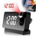 thumbnail image 1 of USB LED Digital Clock Projection Alarm Clock for Bedroom  Digital Alarm Clock Radio with USB Charger Ports  7.3 Large LED Screen  Dual Alarm Clock with Temperature & Humidity Display (Bla, 1 of 9