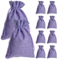 thumbnail image 1 of 10pcs Linen Drawstring Bags Favor Bags Party Candy Bags Jewelry Storage Pouches, 1 of 8