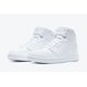 thumbnail image 1 of Ni - ke Ni - ke Air Jordan 1 Mid Triple White Sneaker Shoes 51.5 52.5 US 17 18 554724-130, 1 of 5
