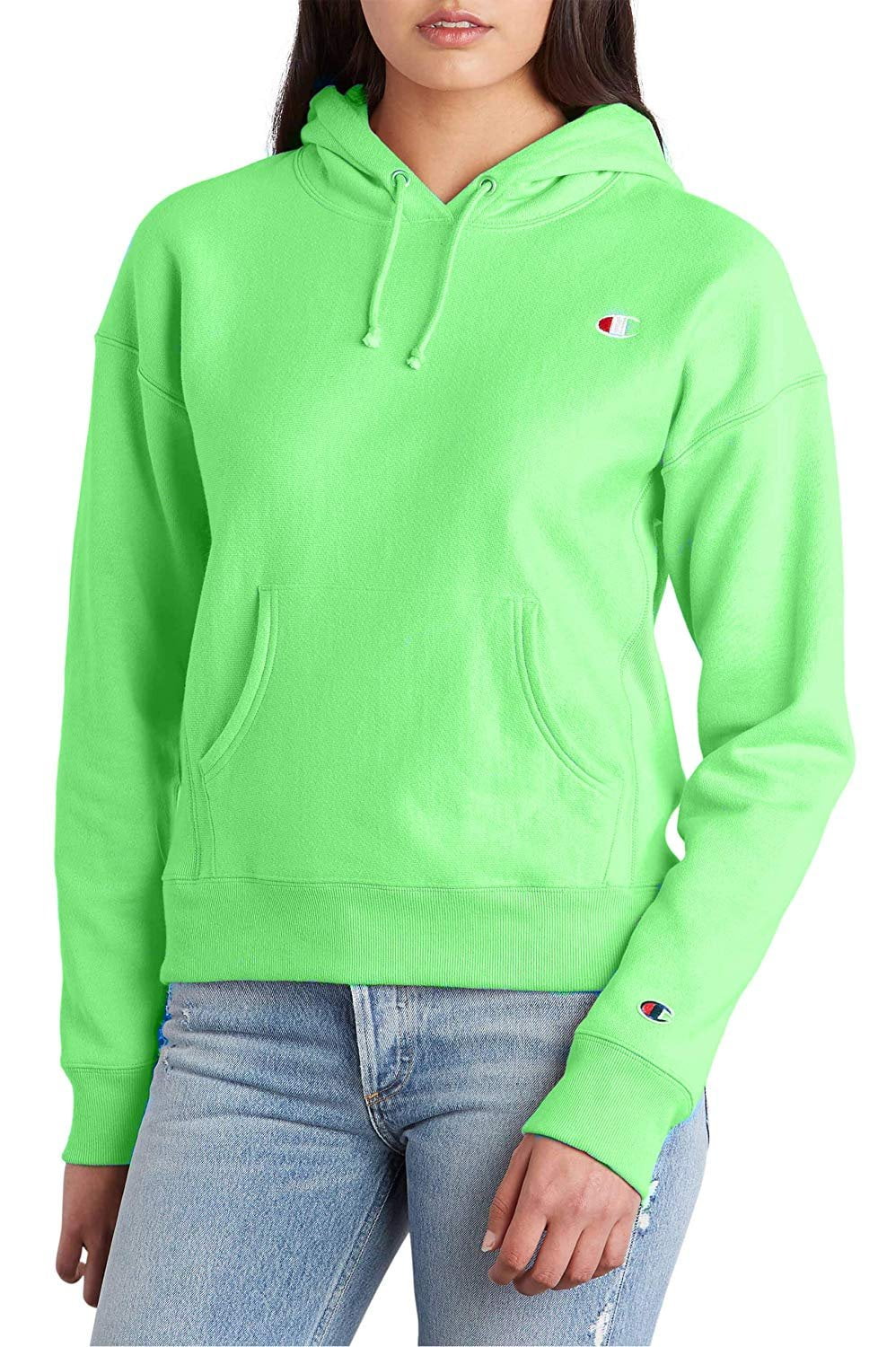 mint green champion hoodie