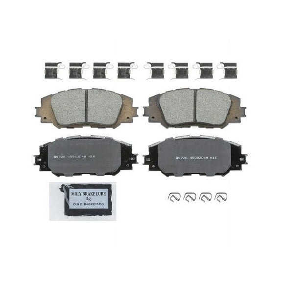 Front Brake Pad Set - Compatible with 2014 - 2019 Toyota Corolla 2015 2016 2017 2018
