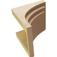thumbnail image 6 of 12"W x 12"D x 12"H Wide Rockford Rough Cedar Woodgrain TimberThane Corbel, Primed Tan, 6 of 6