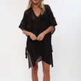 thumbnail image 4 of Womens Crochet Lace Knit Swimwear Cover Up Dress Summer Beach Bikini Cover Up 2023, 4 of 9