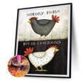 thumbnail image 2 of 5D diamante pintura pollo completo redondo taladro DIY Animal decoración del hogar regalos Tmvgtek Arte deco, 2 of 9
