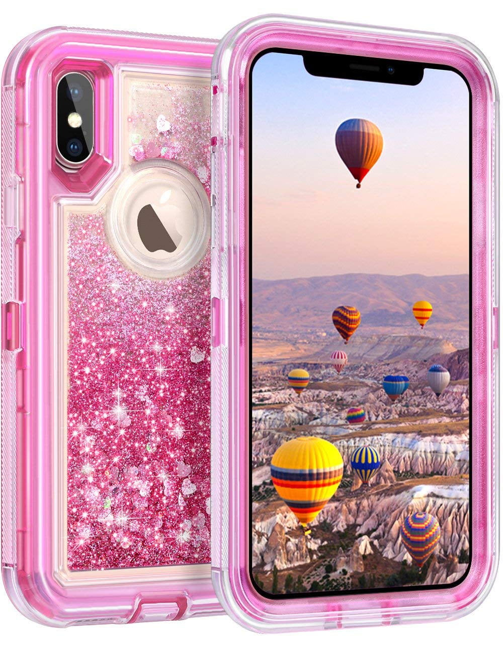 3d Floating Glitter Case Iphone X Sparkle Dual Layer Quicksand Departments