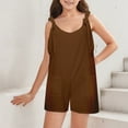 thumbnail image 4 of Afdoent Cute Outfits For Girls Solid Color Short Overalls Fashion 11-12 Years, 4 of 9