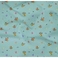 thumbnail image 4 of oneOone Organic Cotton Poplin Twill Fabric Leaves|Insect & Flower Floral Printed Fabric 1 Yard 42 Inch Wide, 4 of 4
