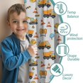 thumbnail image 3 of Blackout Kids Curtains,Cartoon Construction Vehicles Helmets Childrens Insulated Curtains Set Of 2,Bedroom Essentials,Toddler Room Decor 42"x63", 3 of 5