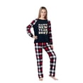 thumbnail image 4 of LuLiaMenton Matching Family New Year Pajamas, Happy New Year 2027 Long Sleeve Plaid Pants, 4 of 5
